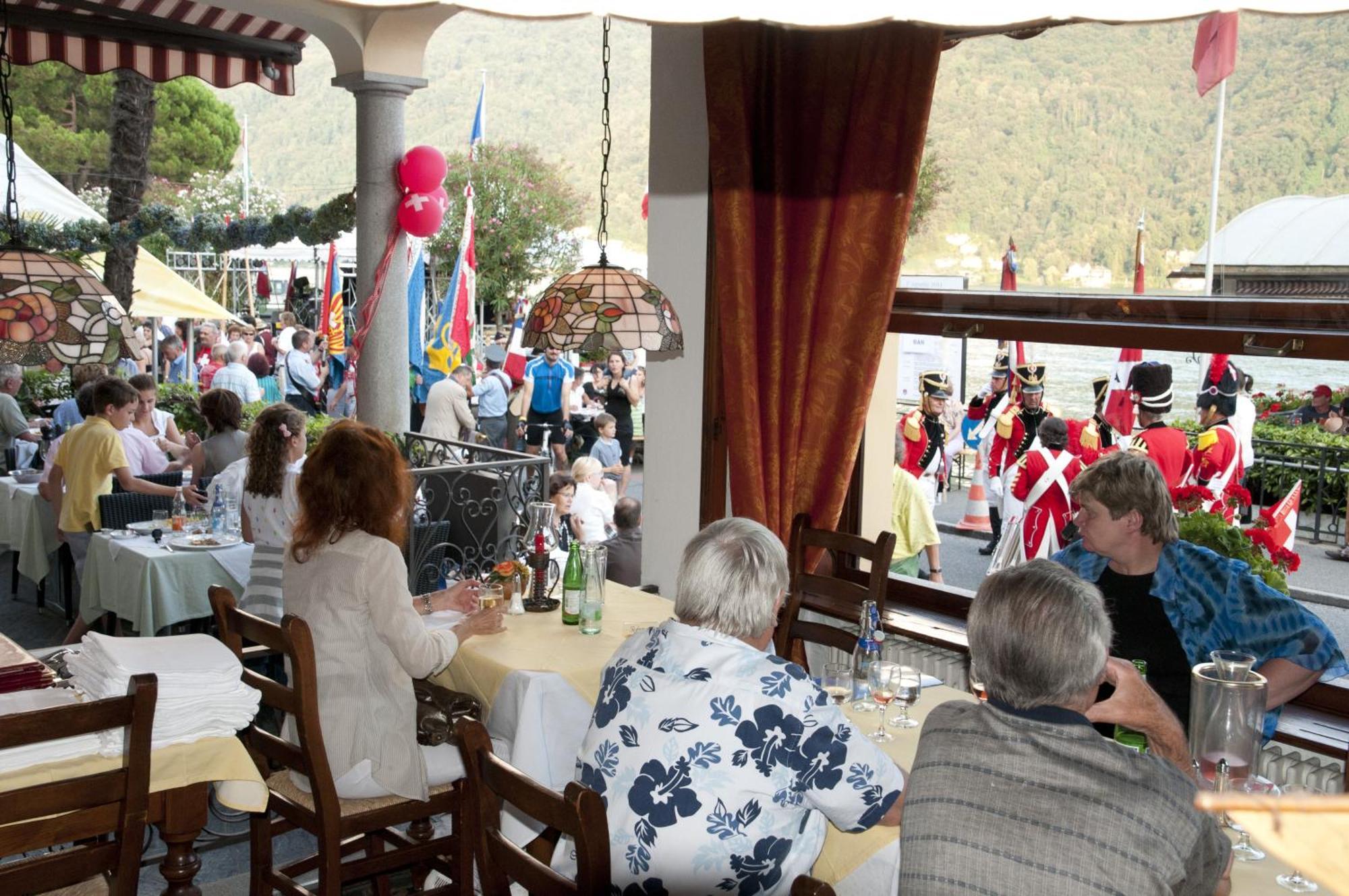 Albergo Ristorante Della Posta Morcote Eksteriør bilde
