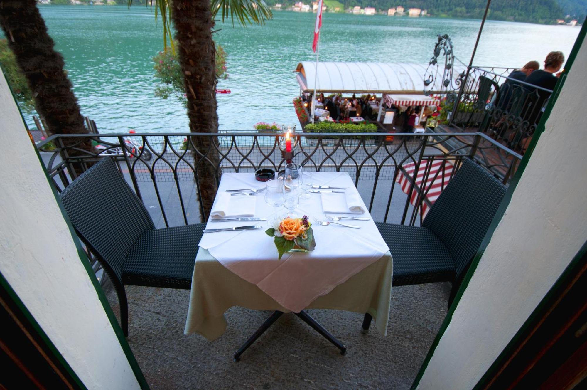Albergo Ristorante Della Posta Morcote Eksteriør bilde